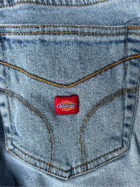 Dickies Light Blue Denim Jeans with Red Logo Patch